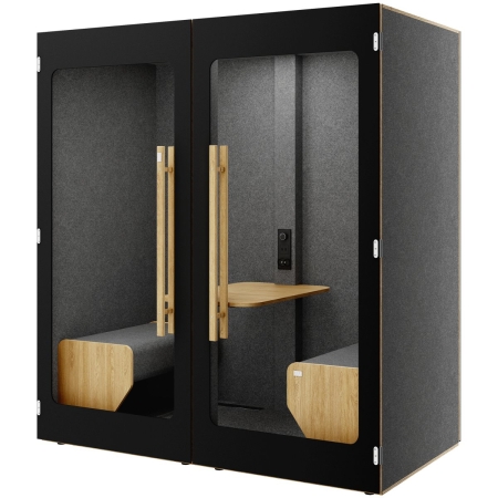 budka_akustyczna_HIDE_H2_pełna_czarna