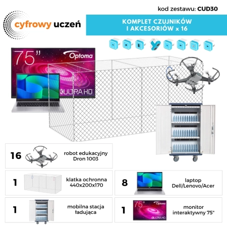 Cyfrowy uczeń – Pracownia kodowania dronów 32 stanowiska YCUD32