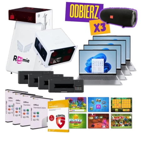 Cyfrowy Uczeń – zestaw Interaktywna sciana/podłoga Roomie One + interaktywna podłoga FlySky One – CUPO6