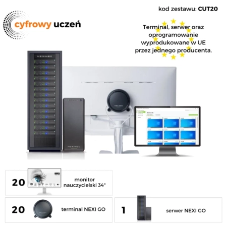 Pracownia Terminalowa AI Ultra Silence NEXINEO 20 stanowisk