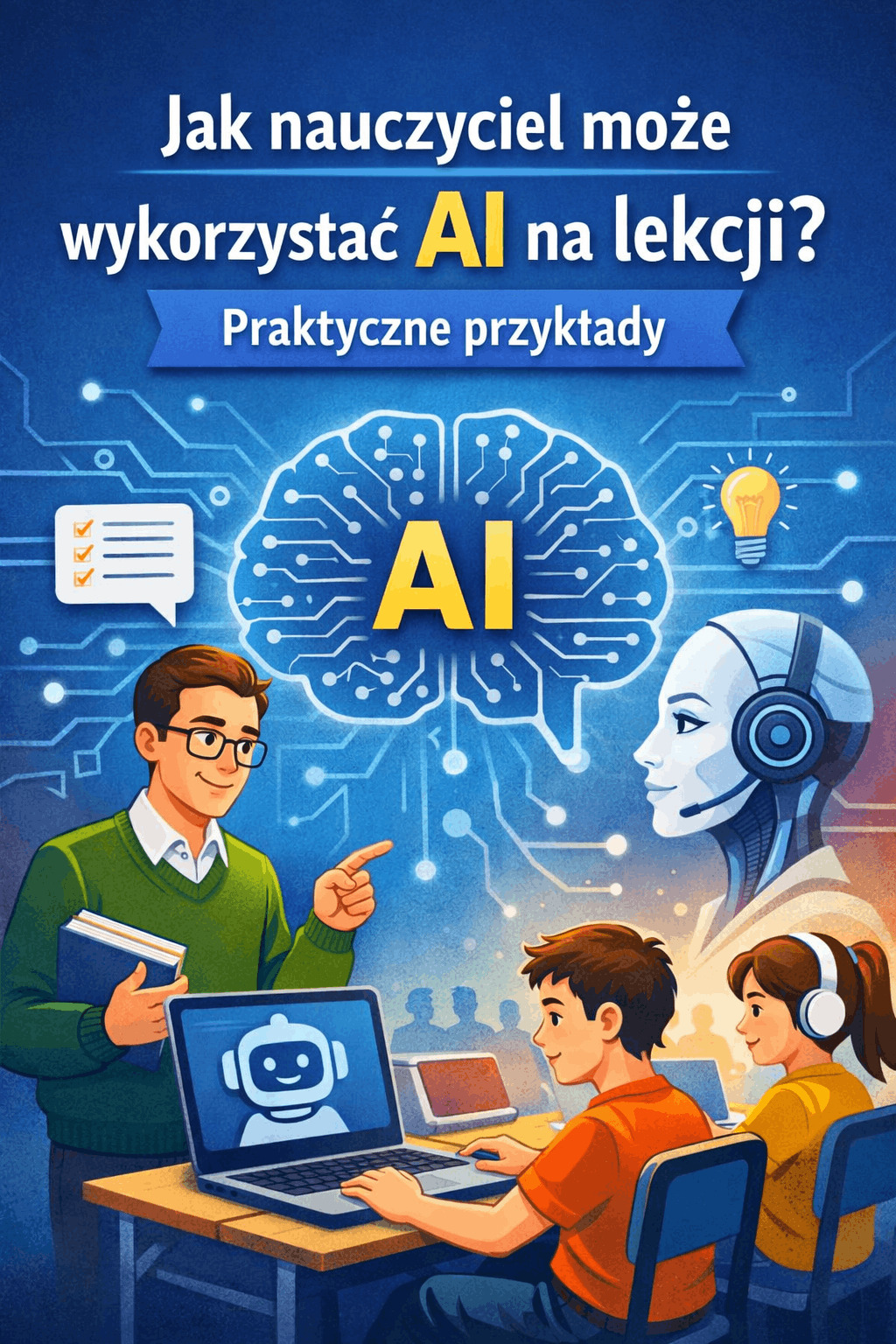 Jak nauczyciel może wykorzystać AI na lekcji? Praktyczne przykłady Jak nauczyciel może wykorzystać AI na lekcji? Praktyczne przykłady