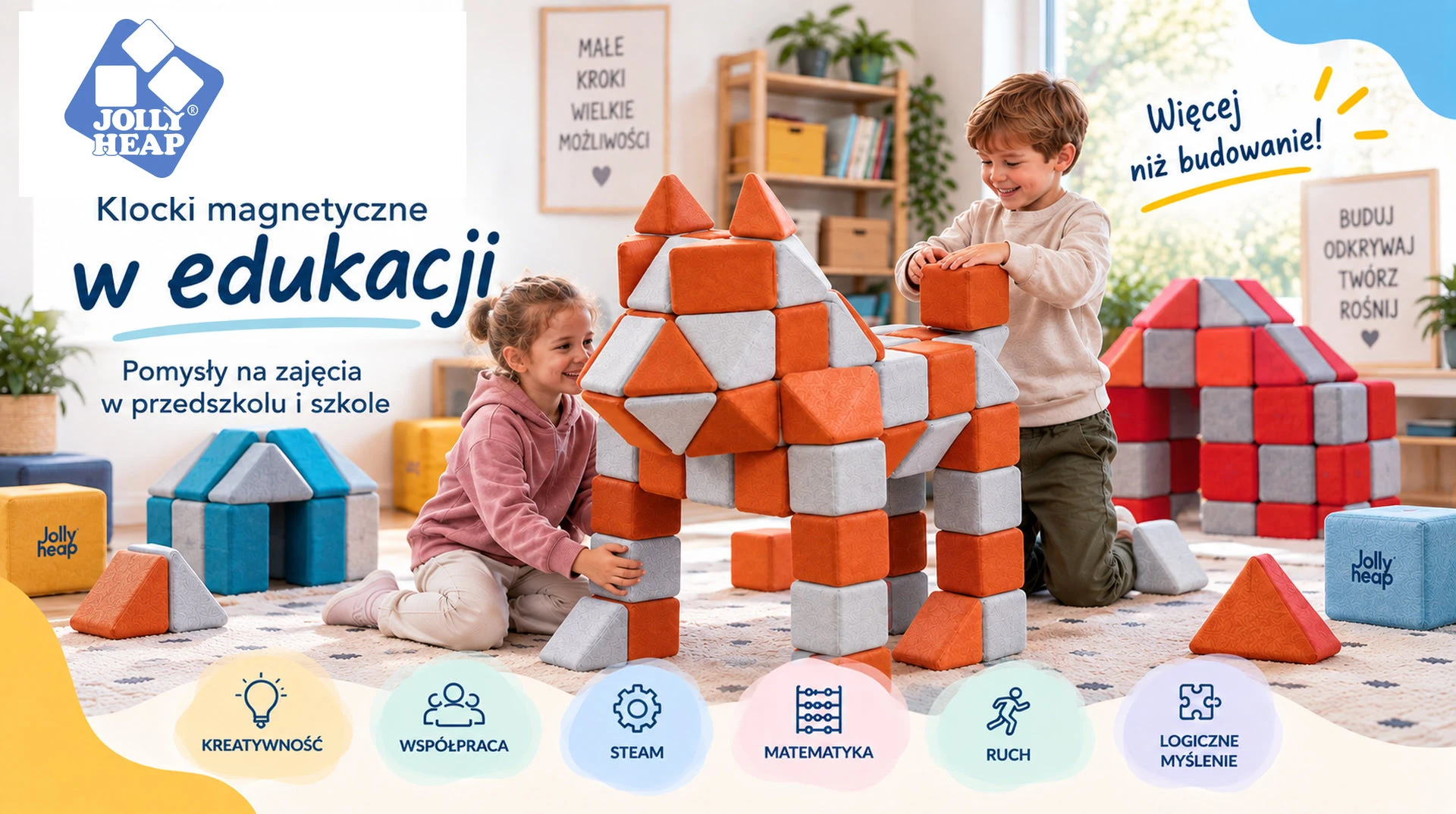 Klocki magnetyczne JollyHeap® w edukacji – pomysły na zajęcia w przedszkolu i szkole Klocki magnetyczne JollyHeap® w edukacji – pomysły na zajęcia w przedszkolu i szkole