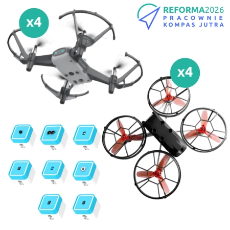 Pracownia przyrodnicza zestaw 8 dronów edukacyjnych