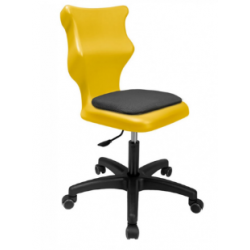 krzesło twist soft bez podłokietników w kolorze żółtym