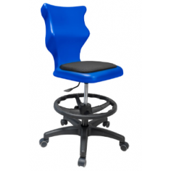 krzesło twist soft niebieskie do wysokich biurek