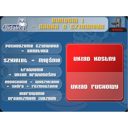 program do nauki biologii - nauka o człowieku