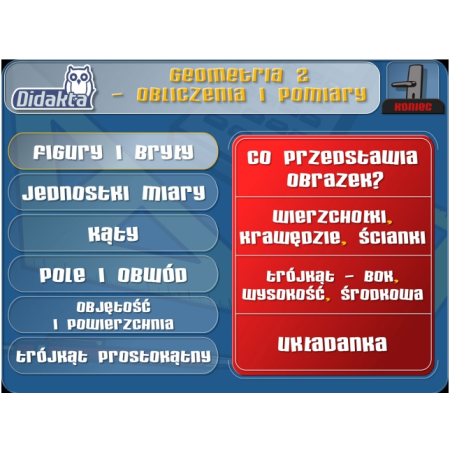 program do geometrii - obliczenia i pomiary