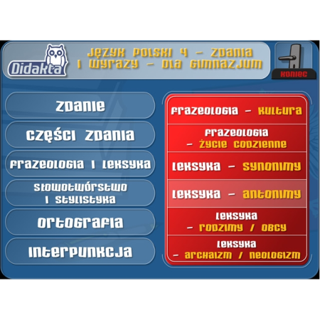 język polski - części zdania, słowotwórstwo i stylistyka