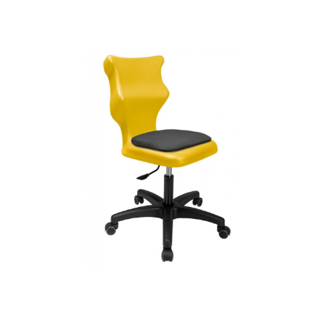 krzesło twist soft bez podłokietników w kolorze żółtym
