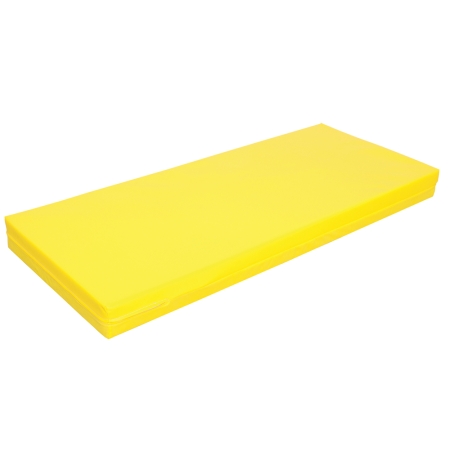Materac i leżanka 2w1, 140 cm, nieprzemakalny, żółty